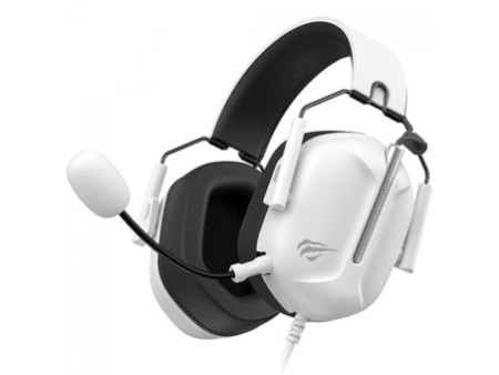 Headset Gamer Havit H2033D, 3.5mm, Drivers de 50mm, Branco e Preto, H2033D-WHT