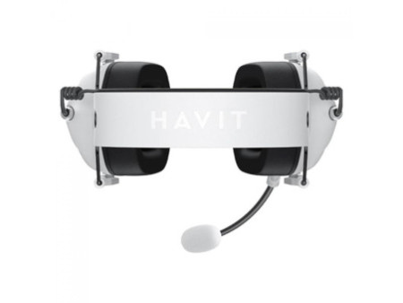 Headset Gamer Havit H2033D, 3.5mm, Drivers de 50mm, Branco e Preto, H2033D-WHT