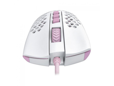Mouse Gamer Redragon Storm, RGB, 12400 DPI, 8 Botões Programáveis, White/Pink, M808WP-RGB