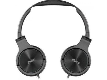 Headphone Philco Wave Flat, 3.5mm, Drivers de 30mm, Preto, PFO02P
