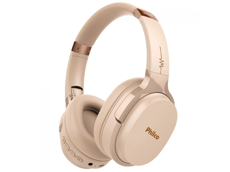 Headphone Philco Wave, Bluetooth, Bege, PFO01BTG