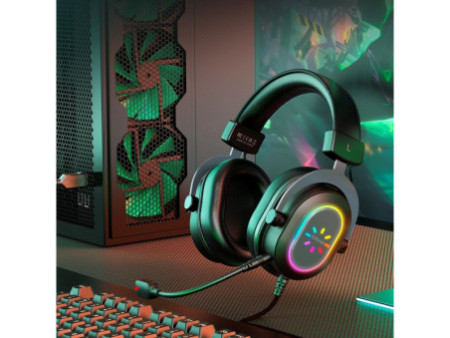 Headset Gamer Fifine H6G, 7.1 Surround, Drivers de 50mm, RGB, USB, Black