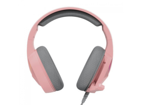 Headset Gamer Marvo, RGB, USB, Drivers de 50mm, Pink, H8618 PK