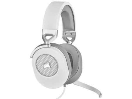 Headset Gamer Corsair HS65 Surround, Drivers de 50mm, 7.1 Surround, 3.5mm/USB, Branco, CA-9011271-NA