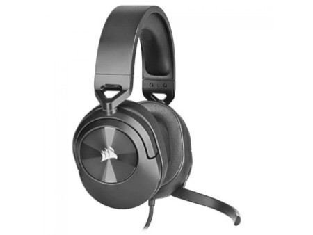 Headset Gamer Corsair HS55 Stereo, Drivers de 50mm, 3.5mm, Carbono, CA-9011260-NA