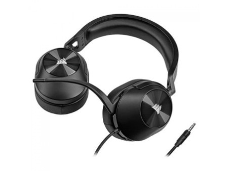 Headset Gamer Corsair HS55 Stereo, Drivers de 50mm, 3.5mm, Carbono, CA-9011260-NA