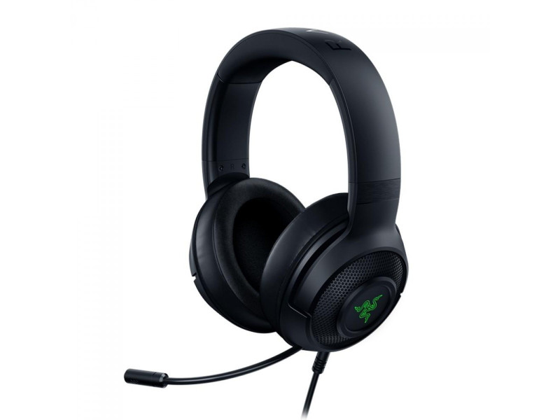 Headset Gamer Razer Kraken V3 X, USB, Chroma RGB, Drivers de 40mm, 7.1 Surround, Black, RZ0403750300R