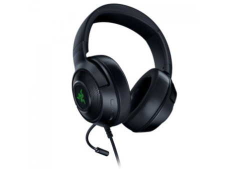 Headset Gamer Razer Kraken V3 X, USB, Chroma RGB, Drivers de 40mm, 7.1 Surround, Black, RZ0403750300R