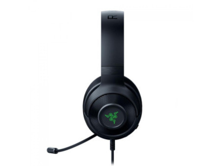 Headset Gamer Razer Kraken V3 X, USB, Chroma RGB, Drivers de 40mm, 7.1 Surround, Black, RZ0403750300R