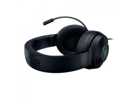 Headset Gamer Razer Kraken V3 X, USB, Chroma RGB, Drivers de 40mm, 7.1 Surround, Black, RZ0403750300R