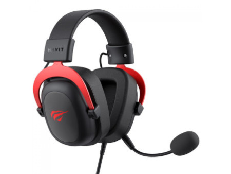 Headset Gamer Havit, 3.5mm, Drivers de 53mm, Múltiplas Plataformas, Black/Red, HV-H2002D