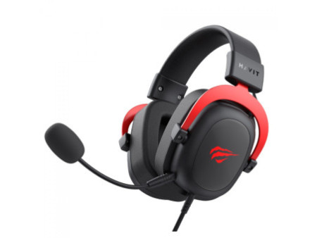 Headset Gamer Havit, 3.5mm, Drivers de 53mm, Múltiplas Plataformas, Black/Red, HV-H2002D