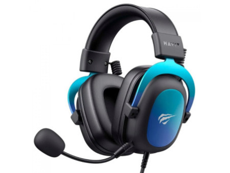 Headset Gamer Havit Gamenote, USB 7.1, Drivers de 53mm, Múltiplas Plataformas, Black/Blue, HV-H2002C PRO