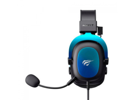 Headset Gamer Havit Gamenote, USB 7.1, Drivers de 53mm, Múltiplas Plataformas, Black/Blue, HV-H2002C PRO