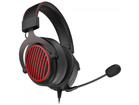 Headset Gamer Redragon Luna, 3.5mm/USB, Drivers de 53mm, Open Back, Preto, H540