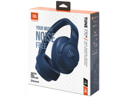 Headphone JBL Tune 770NC, Bluetooth, Drivers De 40mm, Pure Bass, Azul, JBLT770NCBLU