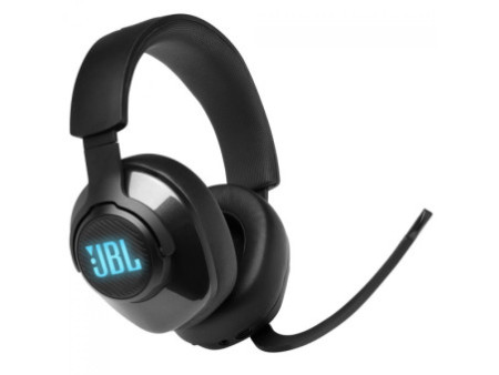 Headset Gamer JBL Quantum 400, RGB, Drivers de 50mm, Preto, JBLQUANTUM400BLK