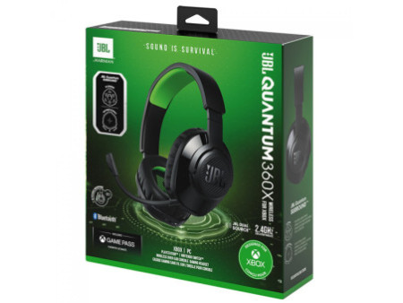 Headset Gamer JBL Quantum 360X, Wireless, Bluetooth, Drivers de 40mm, Licenciado Xbox, Preto, JBLQUANTUM360XBLK - WIRELESS
