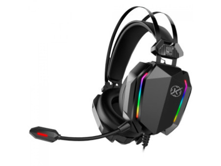 Headset Gamer Kalkan Hugin, USB+3.5mm, RGB, Drivers de 50mm, Preto, KLK00021