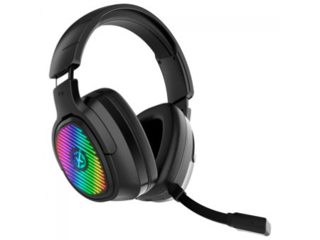 Headset Gamer Kalkan Ragnar, RGB, Wireless/Bluetooth, Drivers de 50mm, 7.1 Surround Virtual, Preto, KLK00025