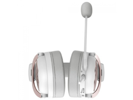 Headset Gamer Redragon Luna, 3.5mm/USB, Drivers de 53mm, Open Back, Lunar White, H540W