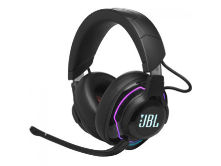 Headset Gamer JBL Quantum 910, Wireless, RGB, Drivers de 50mm, Cancelamento de Ruído, Preto, JBLQ910WLBLK