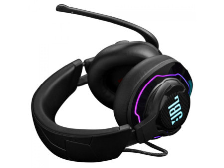 Headset Gamer JBL Quantum 910, Wireless, RGB, Drivers de 50mm, Cancelamento de Ruído, Preto, JBLQ910WLBLK