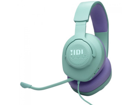 Headset Gamer JBL Quantum 100 M2, Drivers de 40mm, Ciano e Lilás, LQTUM100M2CYN