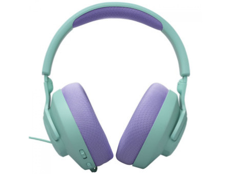 Headset Gamer JBL Quantum 100 M2, Drivers de 40mm, Ciano e Lilás, LQTUM100M2CYN
