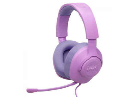 Headset Gamer JBL Quantum 100 M2, Drivers de 40mm, Rosa, JBLQTUM100M2PUR