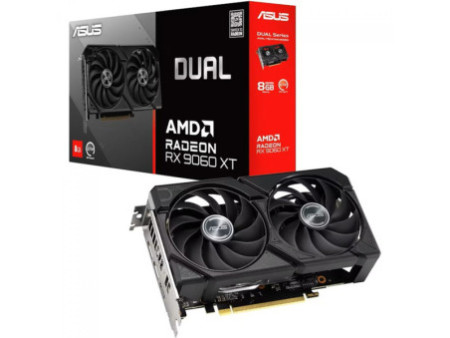Placa de Vídeo Asus AMD Radeon RX 9060 XT Dual, 8GB, GDDR6, FSR, Ray Tracing, 90YV0MI1-M0NA00