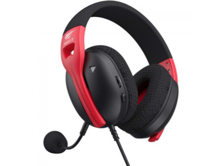 Headset Gamer Havit Fuxi-H5d, 3.5mm, Drivers de 50mm, Preto e Vermelho