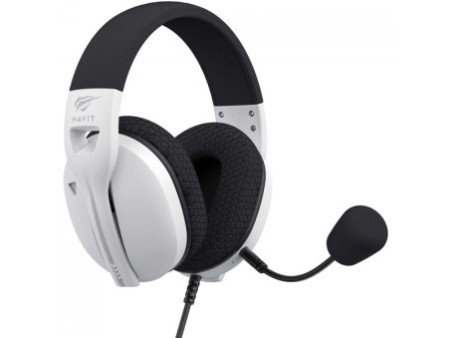 Headset Gamer Havit Fuxi-H5d White, 3.5mm, Drivers de 50mm, Branco