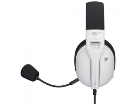 Headset Gamer Havit Fuxi-H5d White, 3.5mm, Drivers de 50mm, Branco