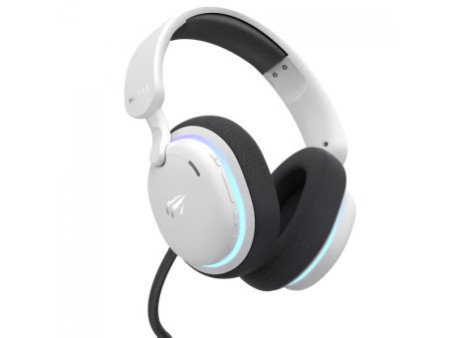 Headset Gamer Havit Fuxi-H7, Wireless, Bluetooth, RGB, Drivers de 40mm, Branco