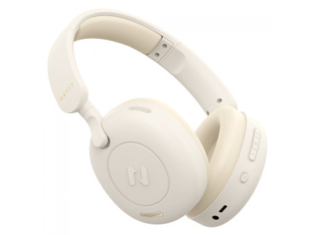 Headphone Gamer Havit H655BT, Wireless, Drivers De 40mm, Cancelamento De Ruído, Bege