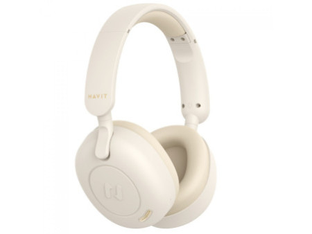 Headphone Gamer Havit H655BT, Wireless, Drivers De 40mm, Cancelamento De Ruído, Bege