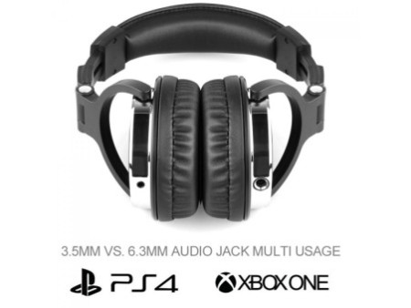 Headphone Profissional OneOdio Studio DJ PRO 10, Drivers De 50mm, 3.5mm/6.3mm, Preto
