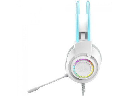 Headset Gamer Redragon Scream Branco, RGB, Drivers De 40mm, USB+5.5mm, White, H231W-RGB