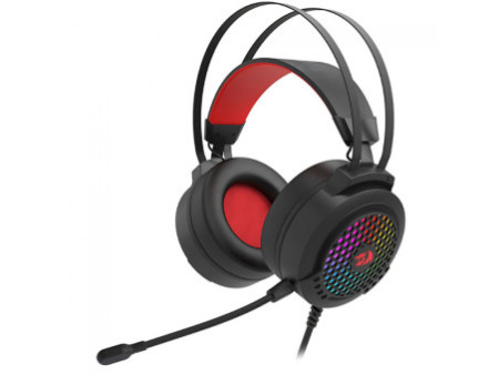 Headset Gamer Redragon Carmen, RGB, Drivers de 50mm, Multiplataformas, Black, H261