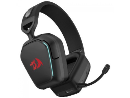 Headset Gamer Redragon Mira, 3-Mode, Wireless, Bluetooth, USB, Drivers de 40mm, Microfone Destacável, Cancelamento De Ruído, Bla