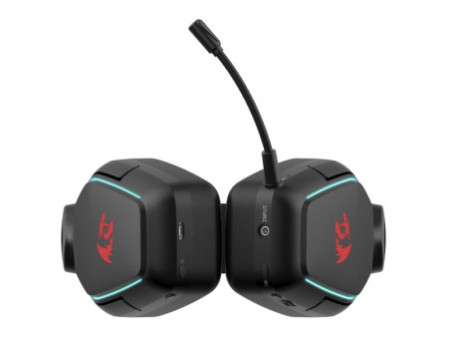 Headset Gamer Redragon Mira, 3-Mode, Wireless, Bluetooth, USB, Drivers de 40mm, Microfone Destacável, Cancelamento De Ruído, Bla
