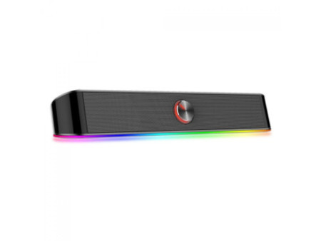 Soundbar Gamer Redragon, Adiemus GS560, RGB, Stereo 2.0, USB, 3.5mm, 2x3W, GS560