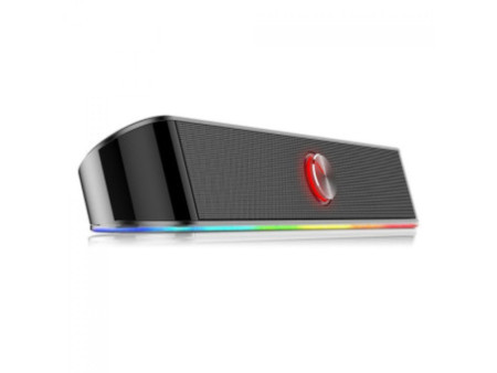 Soundbar Gamer Redragon, Adiemus GS560, RGB, Stereo 2.0, USB, 3.5mm, 2x3W, GS560