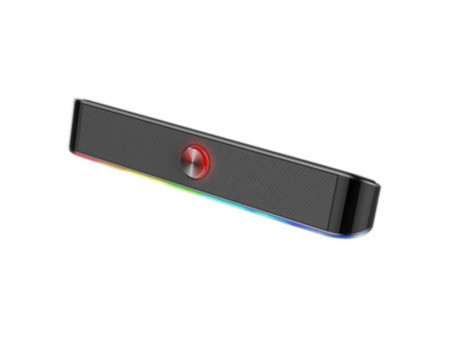 Soundbar Gamer Redragon, Adiemus GS560, RGB, Stereo 2.0, USB, 3.5mm, 2x3W, GS560