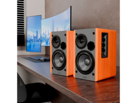 Caixa de Som Edifier R1280T, 42W RMS, 3.5mm, Madeira