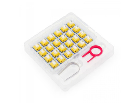 Switch Para Teclado Mecânico Redragon, Tactile, Kit Com 24 Unidades, Bullet B, A113B
