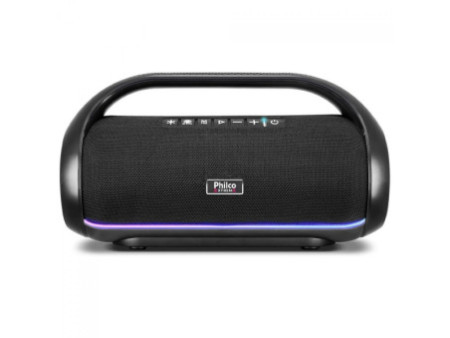 Caixa de Som Philco PBS220BT Extreme Flash Lights, Bluetooth, 220W, Múltiplas Conexões, Preto