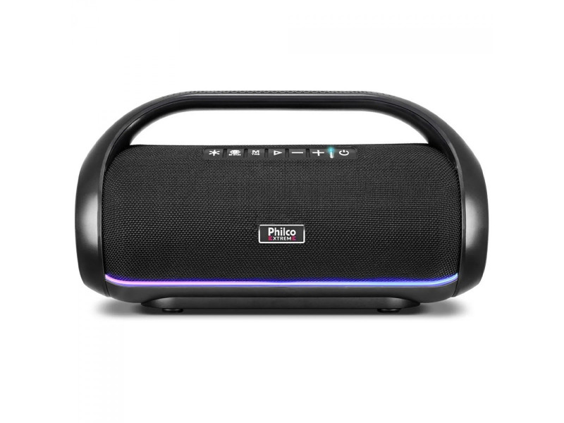 Caixa de Som Philco PBS220BT Extreme Flash Lights, Bluetooth, 220W, Múltiplas Conexões, Preto