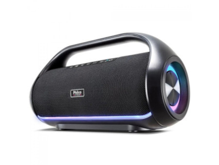 Caixa de Som Philco PBS220BT Extreme Flash Lights, Bluetooth, 220W, Múltiplas Conexões, Preto